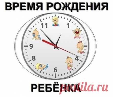 Выберите время рождения вашего ребёнка и смотрите ответы ниже.