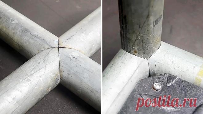 Полезные хитрости: способы красиво сварить три или четыре металлических профиля При прокладке металлических трубопроводов и сваривании металлоконструкций приходится выполнять сложные соединения. Распространены ситуации сваривания трёх профилей в разных плоскостях, например, при создании стеллажей. При монтаже систем отопления встречается перекрёстное соединения труб – когда