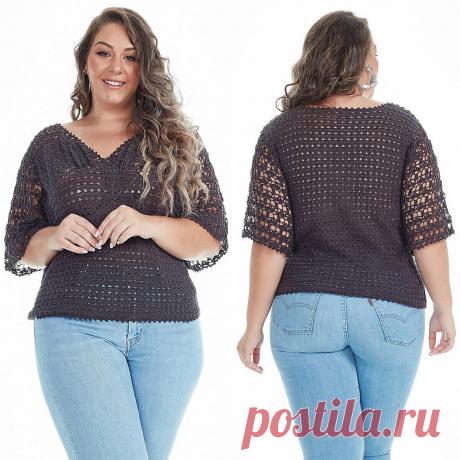 10 симпатичных моделей плюс-сайз крючком и спицами | Вязание с Paradosik_Handmade | Дзен