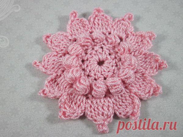 Вязаные цветы