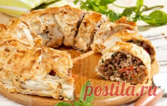 Рецепты мясного пирога из лаваша с фаршем: секреты выбора