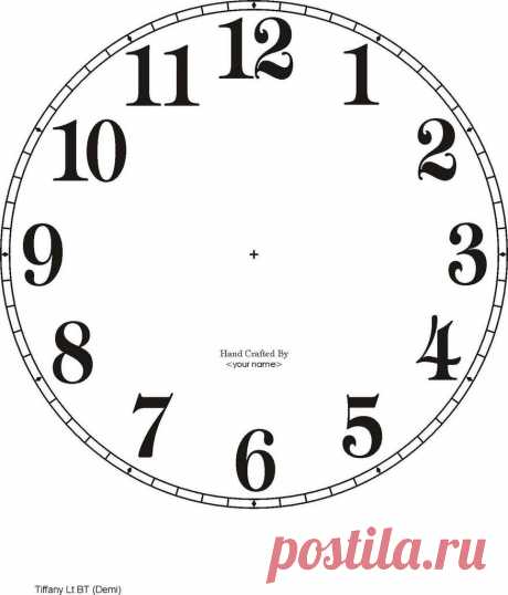 Шаблоны циферблатов. № 2. Обсуждение на LiveInternet — Российский Сервис Онлайн-Дневников
