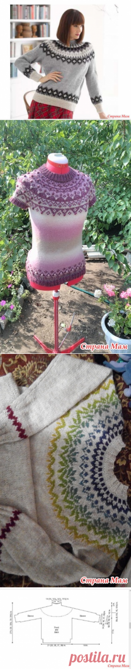 Свитер Лопапейса №1. Вяжем вместе!!! - Жаккард - Страна Мам