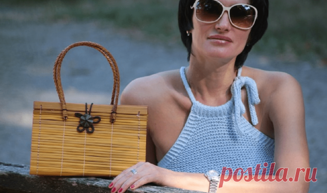 Топ спицами с американской проймой - Вяжем с Лана Ви