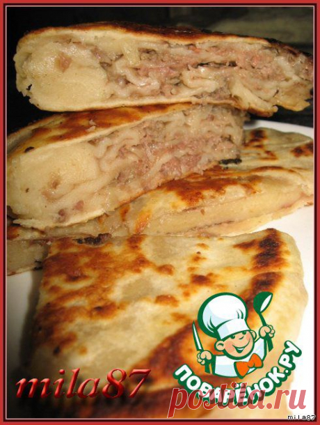 Слоеные мясные лепешки &quot;Лабиринт&quot;