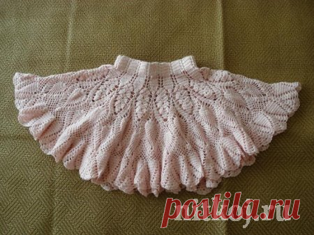 Детская юбка крючком