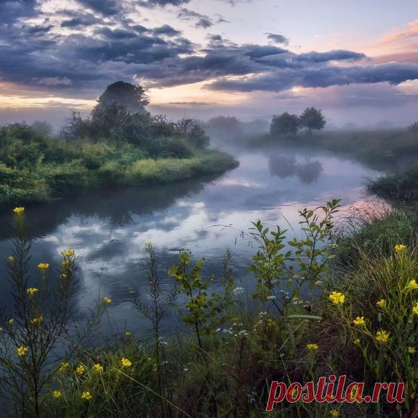 Закат в Филипповском, Владимирская область, Россия. Снимала Евгения Ботова.