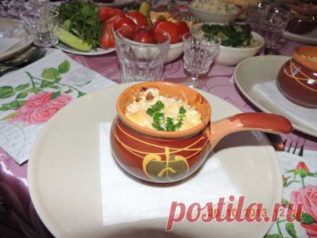 Жульен с курицей и грибами