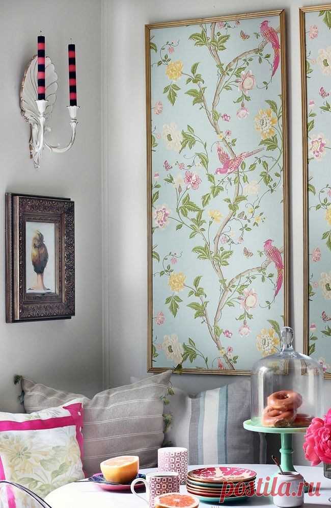 Остатки обоев: 10 идей и 30 примеров их использования / Я - суперпупер