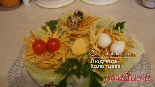 "Гнездо кукушки" – рецепт с фото от Лиги Кулинаров, пошаговый рецепт