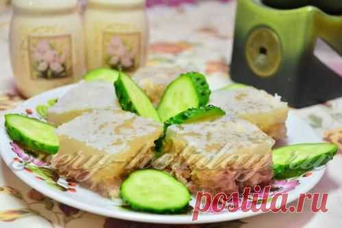 Холодец из свинины и курицы, рецепт