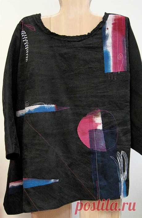 1910 Cowl, Black Dupioni w/ Overlays | Holly Badgley Design