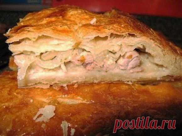 Блюда к празднику. Пирог с курицей.