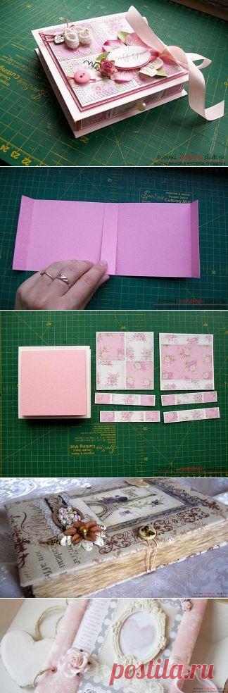 Скрапбукинг денежной коробочки - мастер-класс скрапбукинга для подарка