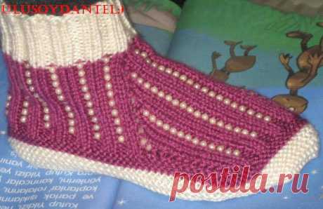 Следочки с бисером МК