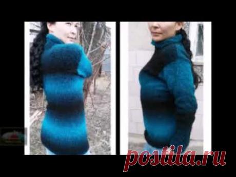 Свитер #пряжа #Alize_Alpacа Букле обзор видео из архива 2017 год