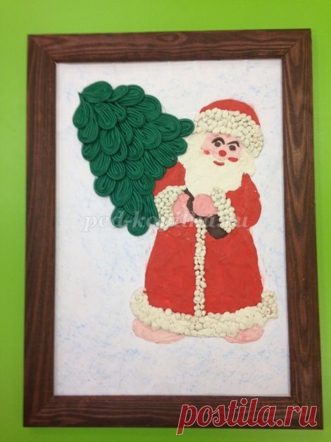 Аппликация из пластилина 