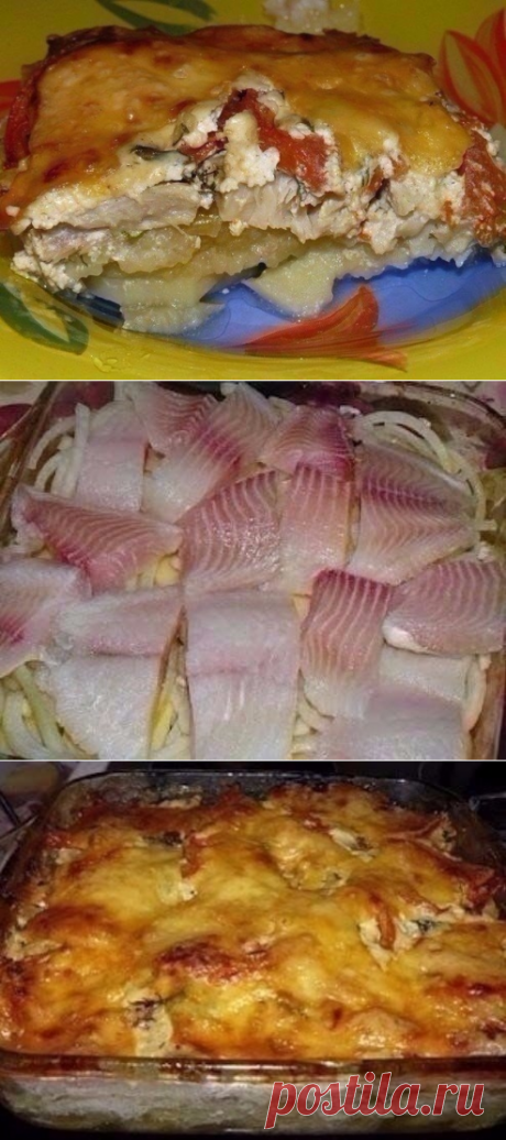Как приготовить обалденная вкусная запеканка картофельная с рыбкой  - рецепт, ингридиенты и фотографии