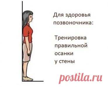 Правильная осанка - для здоровья позвоночника