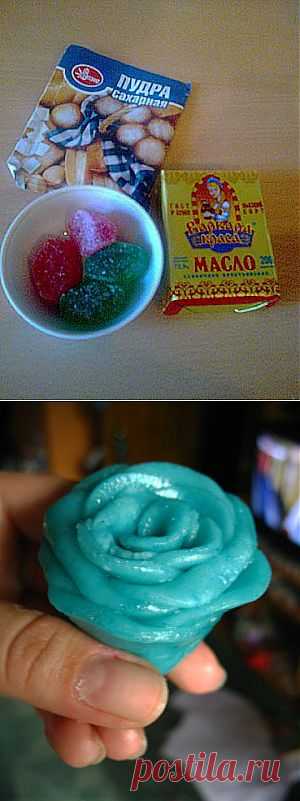 Мастика на мармеладе (вместо маршелоу) : Мастика, марципан, кремы