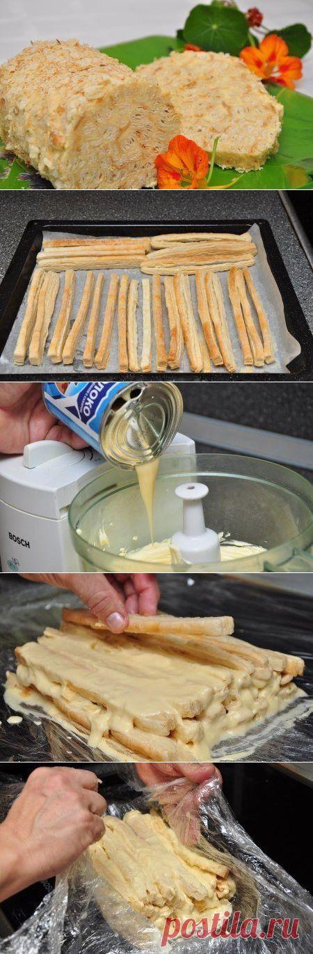 Торт "Слоеное полено" | Банк кулинарных рецептов