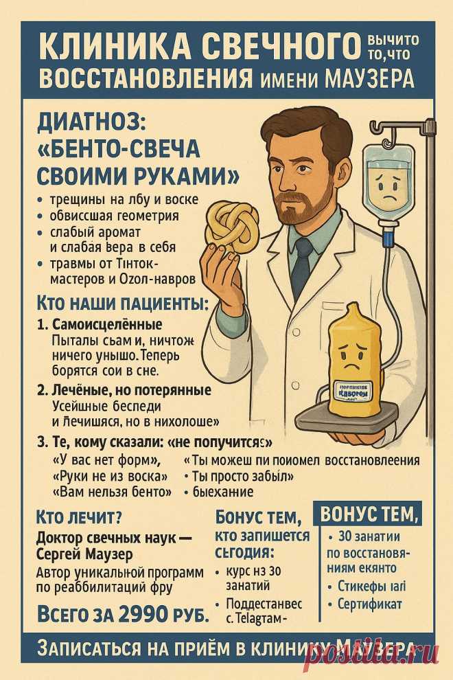 🕯 Клиника свечного восстановления имени Серёжи Маузера
