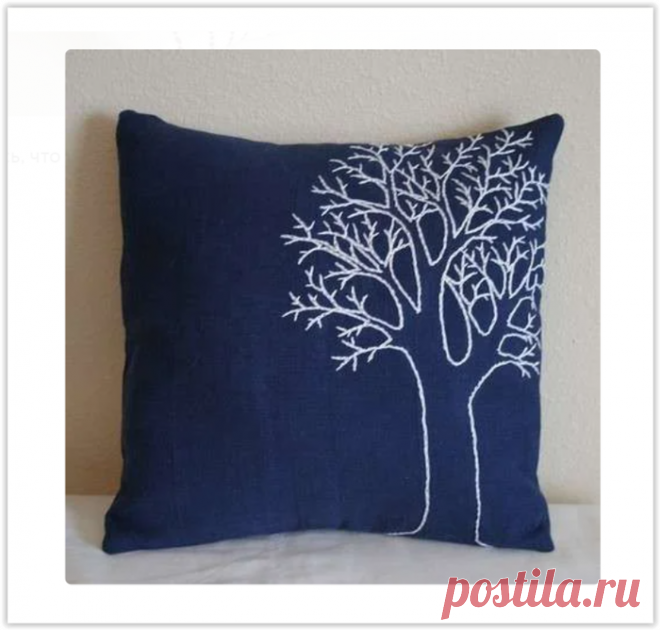 Уютные, вышитые стежковой вышивкой диванные подушки - стежковая вышивка своими руками!