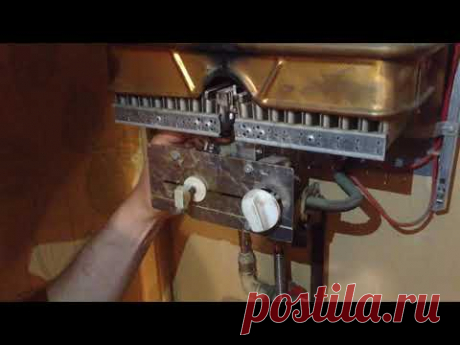 Чистка фитиля на газовой колонке