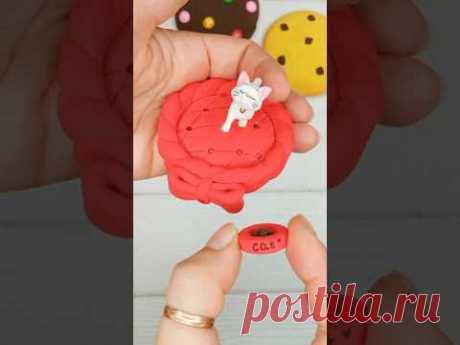 Мисочка для котика из полимерной глины😍 #diy #art #polymerclay #shotrs