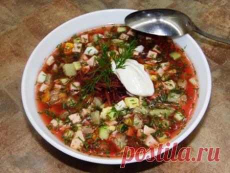 Холодный борщ, фото рецепт