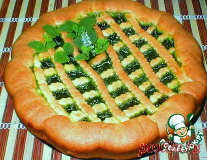 Изумрудный творожный пирог – кулинарный рецепт