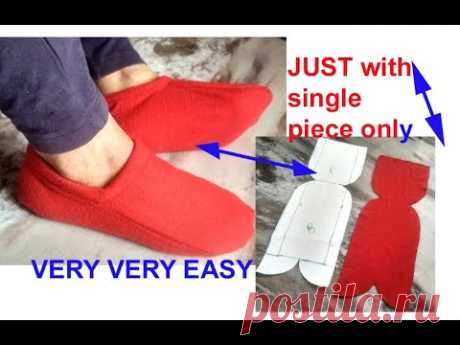 10 minutes easy  - गर्म ऊनी मोजे बनाए पुराने कपड़े से / winter socks boots for ladies/ girls / kids