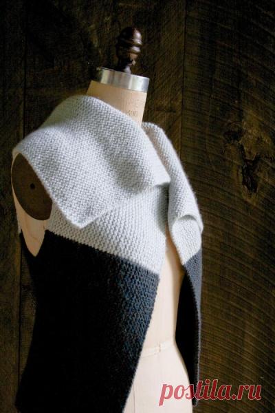 Прямоугольная безрукавка-трансформер: носи как вздумается… Просто, оригинально и очень красиво! Спешу поделиться отличной идеей для рукоделия. Прямоугольный жилет-трансформер — функциональная и, несомн