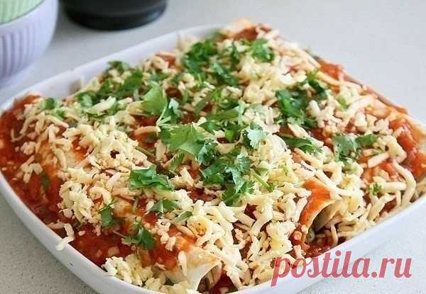 ЭНЧИЛАДАС С КУРИЦЕЙ | Самые вкусные кулинарные рецепты