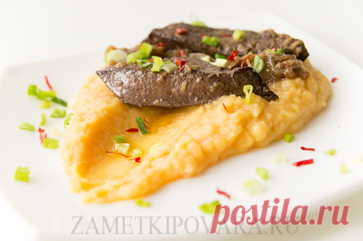 Горох с говяжьей печенью | Простые кулинарные рецепты с фотографиями