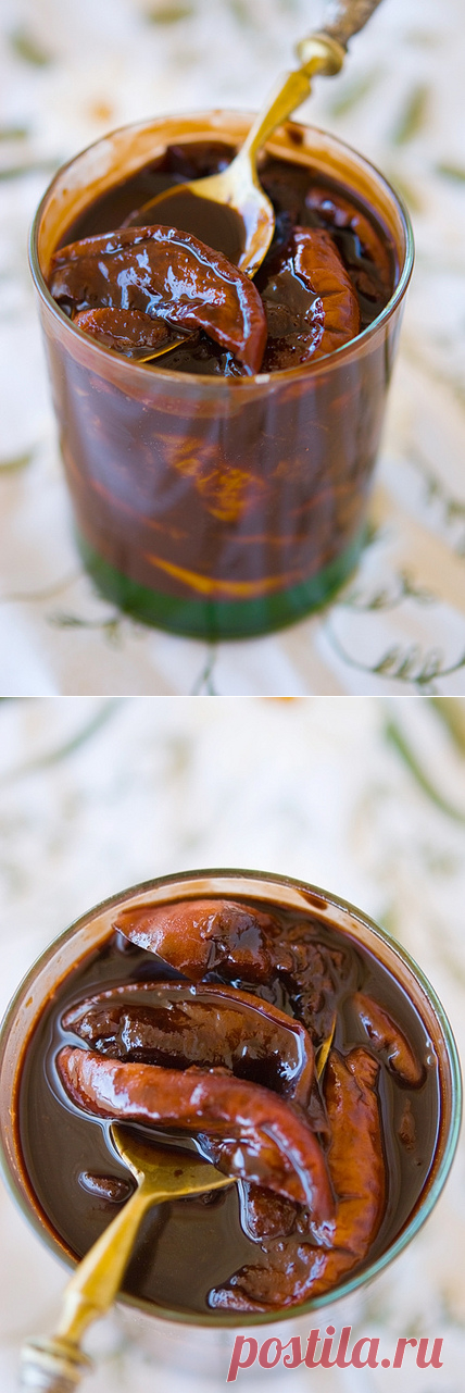 Шоколадное варенье из персиков / Composta di pesche e cioccolato | Элла Мартино Рецепты Кулинарные туры Итальянская кухня