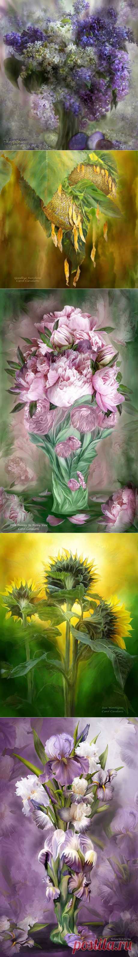 Carol Cavalaris | Цветочные фантазии...(2).