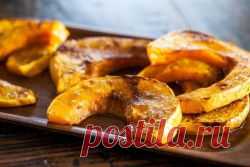 Тыква с сахаром в духовке