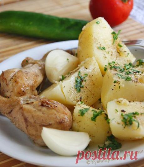 496. “Крошка картошка” - рецепт вкусного картофельного гарнира с зеленью