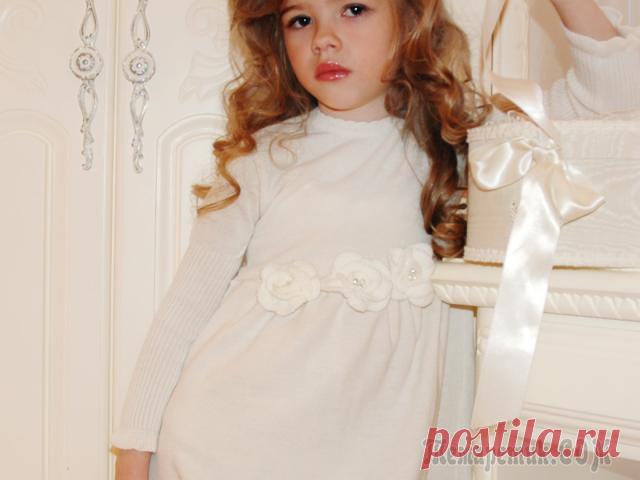Как связать красивое детское платье? Схемы вязаного платья спицами и крючком