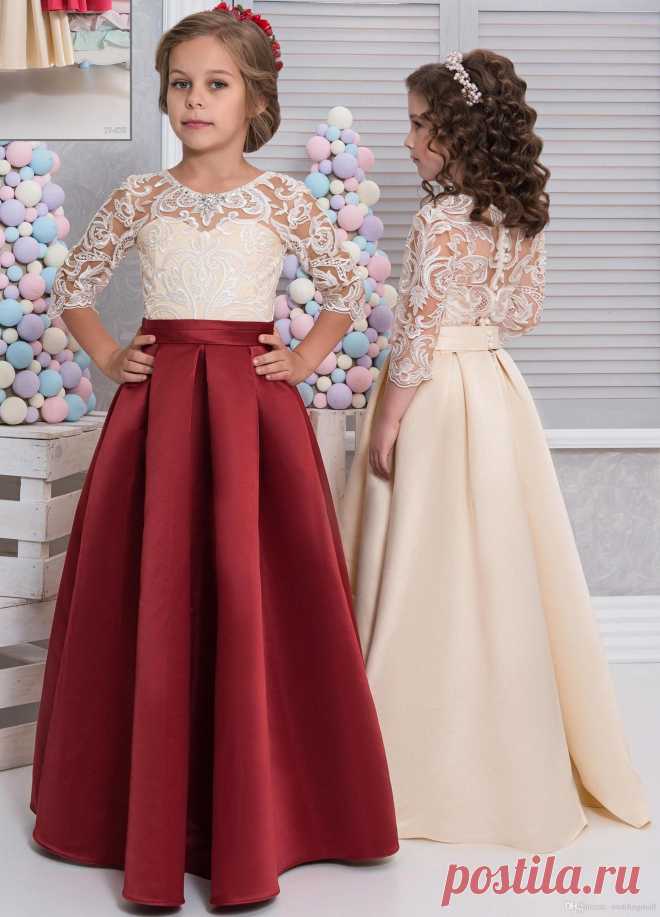 Encontrar Más Vestidos de flores Niña Información acerca de Árabe Vintage 2017 Vestidos de Niña para Bodas Media Manga del Satén Niño Niñas Vestidos Pageant Comunión Vestido FH20, alta calidad vestido de hadas para niñas, China niñas juegos de vestir chic