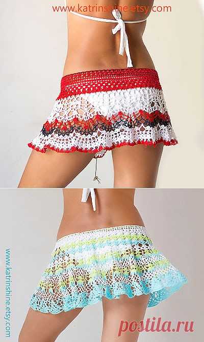 Katrinshine: New patterns for pretty crochet beach skirts