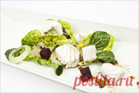Салат с минтаем, свеклой и зеленью / Рыбные салаты / Кукорама — вкусные рецепты!