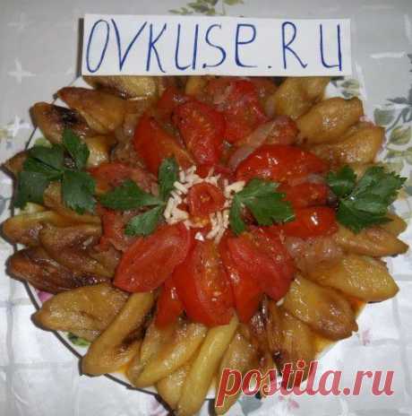 Печеный перец с помидорами и луком, рецепт с фото / Простые рецепты