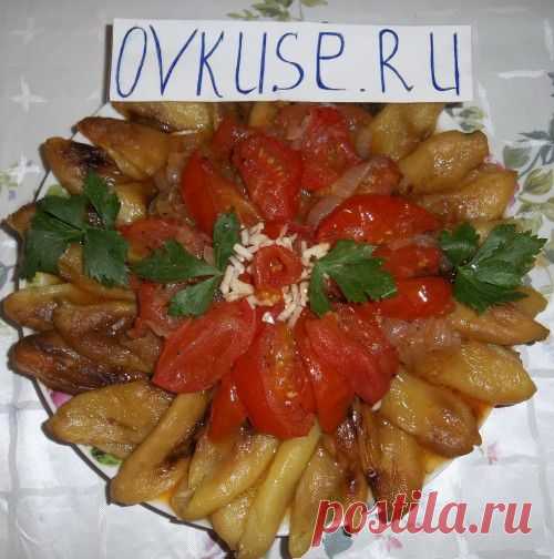 Печеный перец с помидорами и луком, рецепт с фото / Простые рецепты