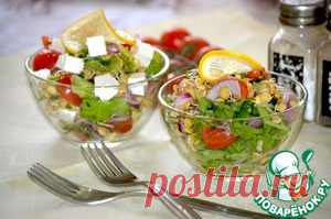 Салат из зеленой чечевицы - кулинарный рецепт