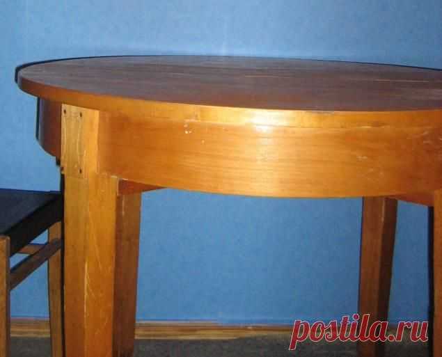 Перекрашивание старого стола