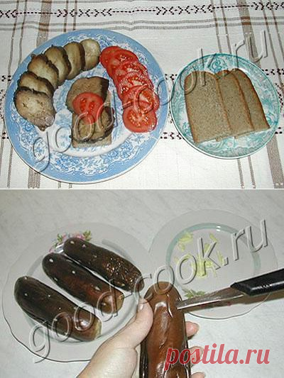 Хорошая кухня - соленые баклажаны. Кулинарная книга рецептов. Салаты, выпечка.