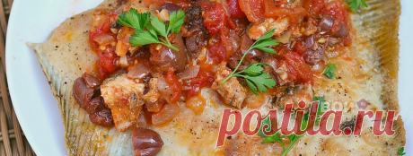 Камбала на сковороде