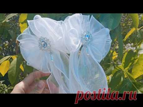 Бантики которые покорили мое сердце ❤️. МК белых пышных бантов.  #pandahall